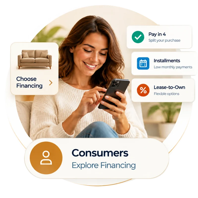 Consumers — Explore financing options designed to make purchases more manageable.